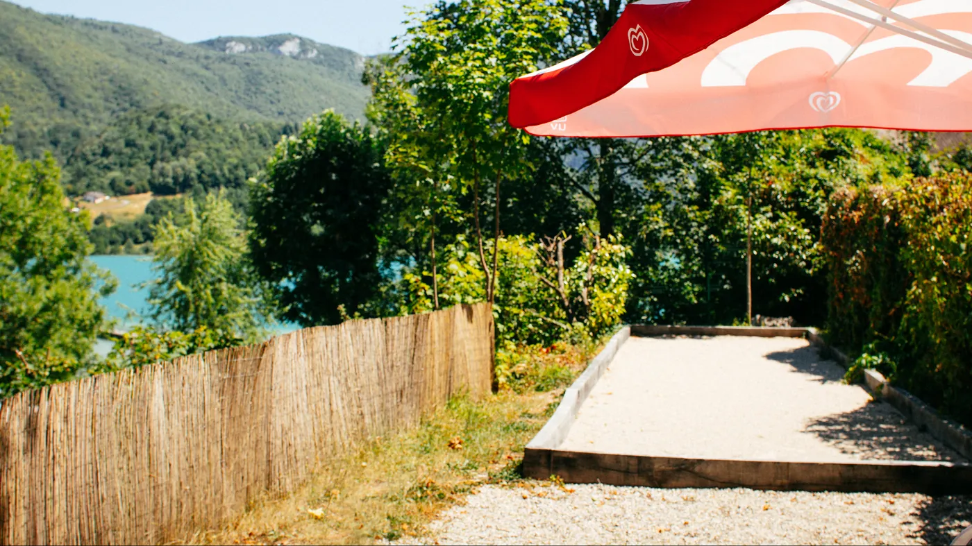 Die Snackbar des Camping de l'Arbaz
