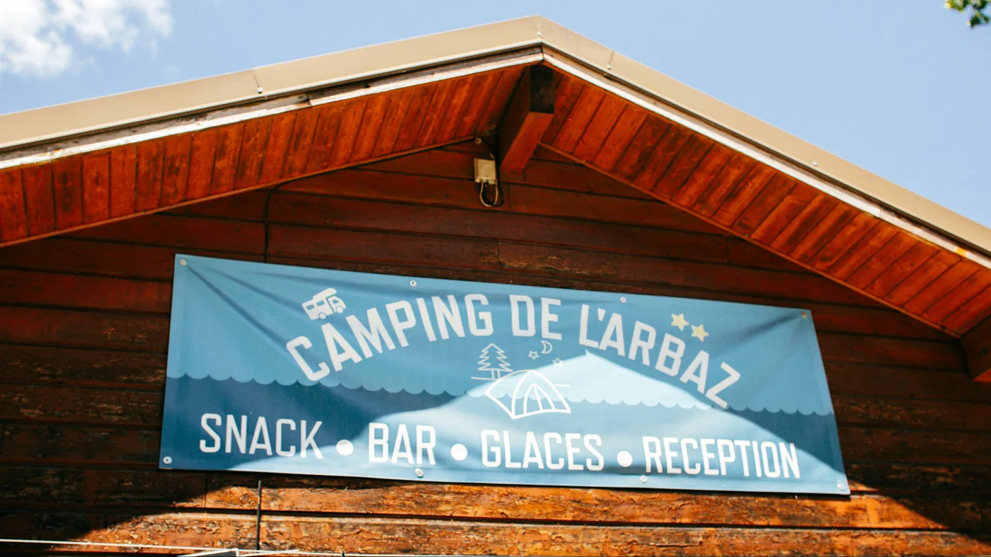 Die Snackbar des Camping de l'Arbaz